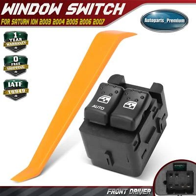 Front Driver Left Window Switch for Saturn Ion 2003 2004 2005 2006 2007 Coupe - Image 1 of 4