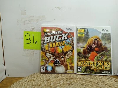 Wii Monster Buck Hunter &  Dangerous  Hunts 09 Works Great Rated Teen - Image 1 of 4