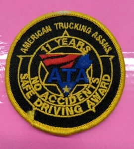 ATA American Trucking Association 11 Year Safe Driving Award Patch 3-1/8 - Picture 1 of 4
