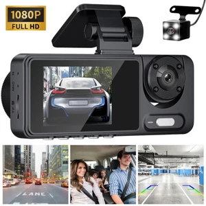 1080P 2" Three Lens HD Car DVR Rearview Video Dash Cam Recorder Camera G-Sensor - Picture 1 of 13