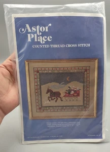 NEW Astor Place Counted Cross Stitch Kit 1984 Over the River 10 3/8 x 12" HS18 - Picture 1 of 3