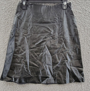 Karen Kane Faux Leather Skirt Women's XS Black Elastic Waist Side Zip Closure