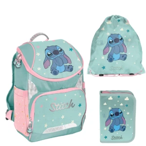 STITCH SCHULRANZEN Tasche Mädchen 3 tlg Set Rucksack Federmäppchen Schuhbeutel - Bild 1 von 9