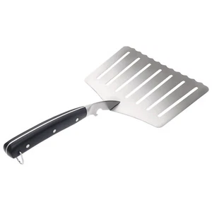 Oversized Head Scalloped Edge Hamburger Spatula BBQ Cooking Lightweight 1 Piece - Picture 1 of 4