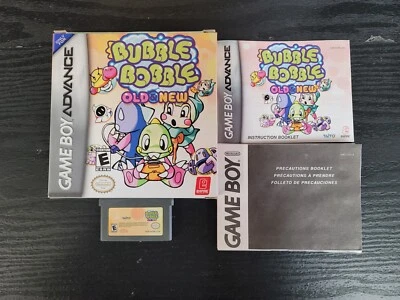 Bubble Bobble Old & New Nintendo GameBoy Advance GBA Complete Box CIB Near Mint - Image 1 of 4