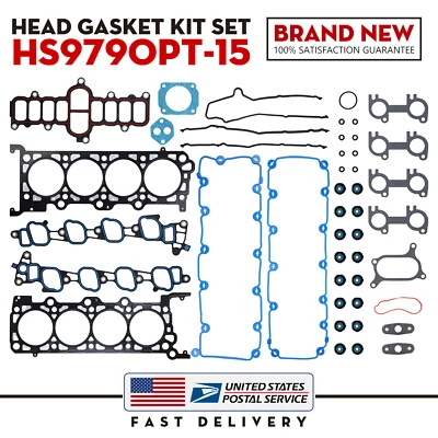 Juego de juntas de culata para Ford F150 F350 Expedition Excursion E150 E250 2000-2004 5,4 L Foto 1 de 4