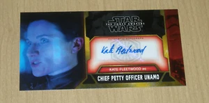 2017 Topps Star Wars Force Awakens widevision autograph Kate Fleetwood 5/5 - Picture 1 of 1