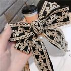 Double Ribbon Lace Big Bow Ponytail Clip Hairpin Headdress Hair Accessories Gift