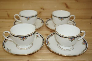 Wedgwood Osborne (4) Cup & Saucer SETS (S52) - Picture 1 of 8
