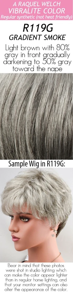 Raquel Welch Trend Setter Wig Color R119g Gradient Smoke by HAIRUWEAR