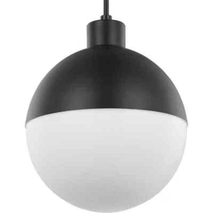 Progress Lighting Globe LED 1 Light Painted Black LED Outdoor Pendant Light - Picture 1 of 9