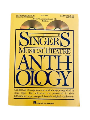 THE SINGERS MUSICAL THEATRE ANTHOLOGY V. 2 Book/2 CD Combo~Baritone/Bass~NEW - Image 1 of 4