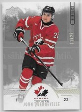 16/17 UPPER DECK TEAM CANADA JUNIORS HIGH GLOSS PARALLEL John Quenneville #1/25