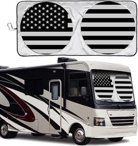 American Motorhome RV A CLASS Windscreen Sun Sheild Stars + Stripes - Picture 1 of 3