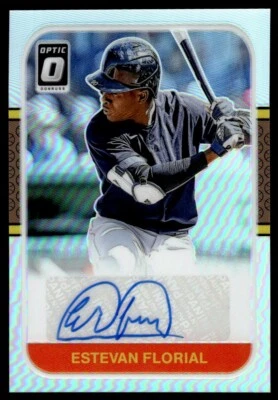 2021 Donruss Retro 1987 Signatures HOLO Estevan Florial RC Auto New York Yankees - Image 1 of 2