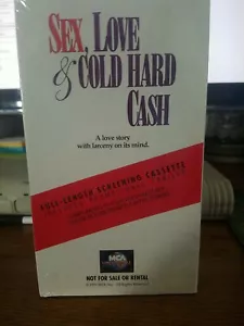 📼 Sex Love & Cold Hard Cash (VHS) SCREENER FACTORY SEALED STUDIO WATERMARK MINT - Picture 1 of 4