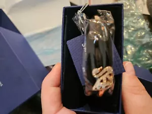 Swarovski Double Swan Hinged Bangle Bracelet - Picture 1 of 6