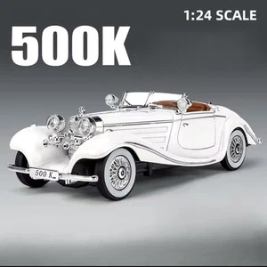 Oldtimer-Modell Auto 500K mit Ton und Licht - Maßstab 1:24 -Spielzeug- Druckguss - Bild 1 von 2