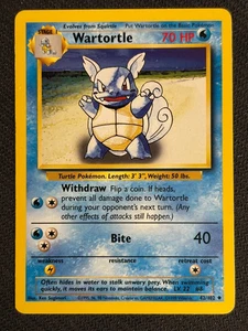 Wartortle - Set Base - 42/102 - Illimitato - Pokemon TCG - LP - Foto 1 di 1