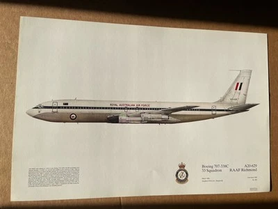 Boeing 707-338C 33 Squadron RAaF Richmond Royal Australian AF Squadron Prints - Image 1 of 4