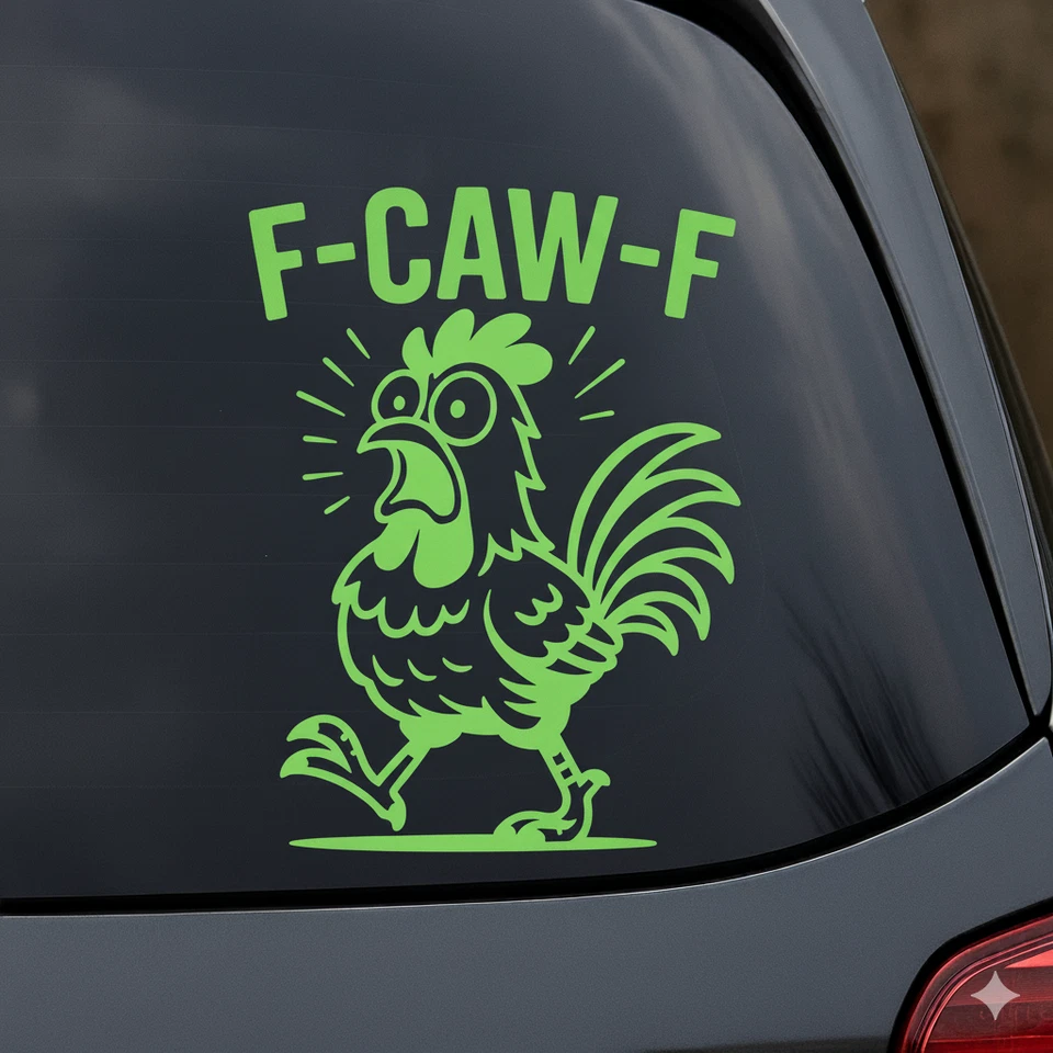 Divertida Calcomanía Coche Pollo F-CAW-F Gallo Calcomanía Adhesiva Varios Colores Envío Gratis Foto 1 de 1