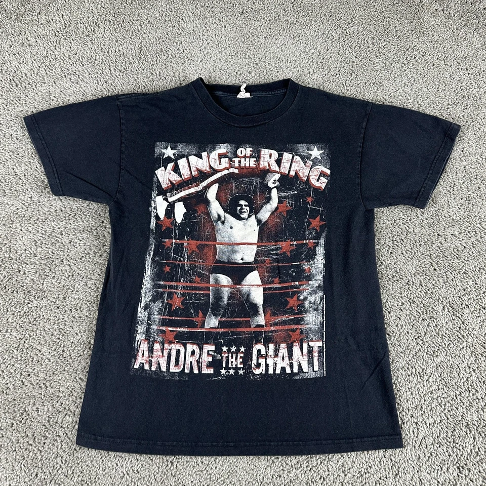 Camisa De Colección Andre The Giant Para Hombre Mediana WWE Lucha Rey del Anillo Años 90 Foto 1 de 4