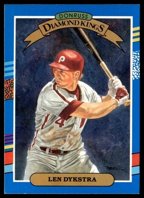 1991 Donruss Diamond Kings Lenny Dykstra Philadelphia Phillies #7 - Image 1 of 2