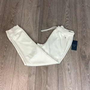 Pantalones VRST S Calce Ajustado Jogger Tappered Hombres Pantalones Crema Cordón Elástico - Imagen 1 de 7
