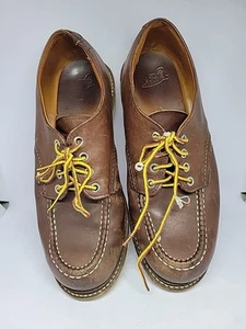 Red Wing Heritage Herren Mokassinnaht Oxford Schuhe 8109 Braun Leder Größe 9D - Bild 1 von 16