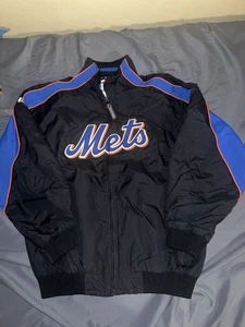 Majestic New York Mets Baseball Full-Zip Jacket Authentic Youth Kids Large - Picture 1 of 4