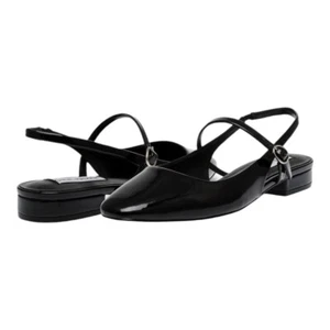 Ballerine Steve Madden nere Baskin Ballet Slingback in 9,5 m - Foto 1 di 7