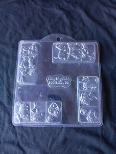 Clear Plastic Dogs Soap Candy Chocolate Mold Milky Way Brand USED 14oz Mold - Picture 1 of 6
