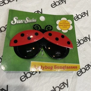 New Ladybug girl  kid Sunglasses 100% UV Protection 3 Years + beach pool summer - Picture 1 of 3