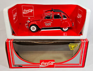 Vintage Coca Cola Citreon 2cv 1966 Soft Top Diecast, NO.9509, 1993, Boxed, RARE
