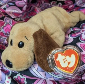 BONES the Dog❤️ 3rd Gen HT 2nd Gen TT 3/2 ❤️TY Beanie Baby Nonmint MWNMT - Picture 1 of 8