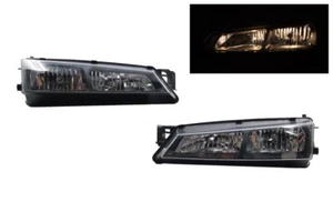 For Nissan 240SX S14-1997-1998-Clear Black Headlight JDM Silver SR20 KA24 - Picture 1 of 9