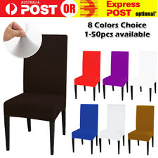Stretch Chair Seat Cover Spandex Lycra Washable Dining Banquet Wedding Party NEW