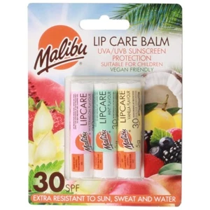 Malibu Sun SPF 30 Lip Balm Sunscreen, Watermelon, Mint and Vanilla, 3 x 5g - Picture 1 of 1