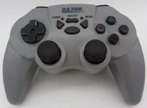 Gray Razor Third Party Playstation 2 PS2 Controller Turbo Mode Tested - Picture 1 of 6