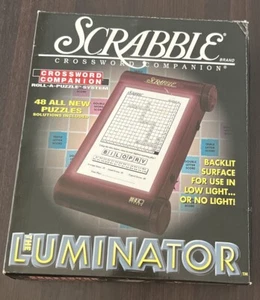 Scrabble Crossword Companion Roll-A-Puzzle Luminator Hand Held Vintage - Picture 1 of 2