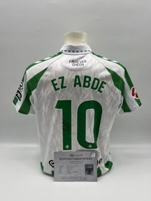 Matchworn Betis Sevilla Trikot getragen & signiert von Abde Ezzalzouli 25.01.25 - Bild 1 von 4