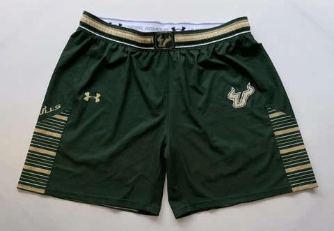 South Florida Bulls Under Armour XL Size 14 Women's Athletic Green Shorts Cover