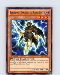 Yu-Gi-Oh Blackwing - Damascus The polar Night CBLZ-EN096 1st Edition Rare LP - Picture 1 of 2