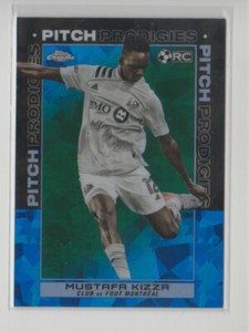 2021 Topps Chrome MLS Sapphire #177 Mustafa Kizza PP RC Pitch Prodigies Flat S/H