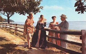 Vestido Jamestown Virginia Era Isabelina Cuello con Volantes Terciopelo De Colección Postal CP385 - Imagen 1 de 2