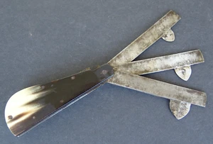 MEDICAL INSTRUMENT, ANTIKES 3 TEILIGES ENGLISCHES SCHRÖPF MESSER, 19. JHD. - Bild 1 von 5