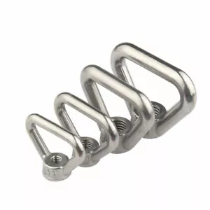 Triangle Lifting Eye Nut M8 M10 M12 M14 - M24 A2 Stainless Steel Nuts Fastener - Picture 1 of 5