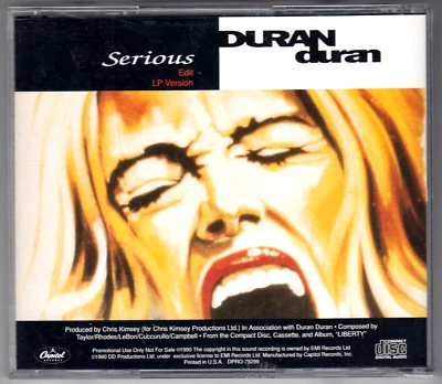 Duran Duran Promo CD for "Serious" Capitol (DPRO-79299) Near Mint - Image 1 of 3