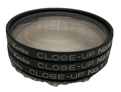 Kenko 49mm Close Up Filter Set +1, +2, +4 w/Case - Optical Glass - Image 1 of 4
