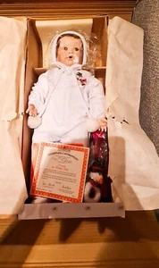 The Ashton-Drake Galleries " Nicholas the Winter Baby"- Christmas Porcelain Doll - Picture 1 of 5